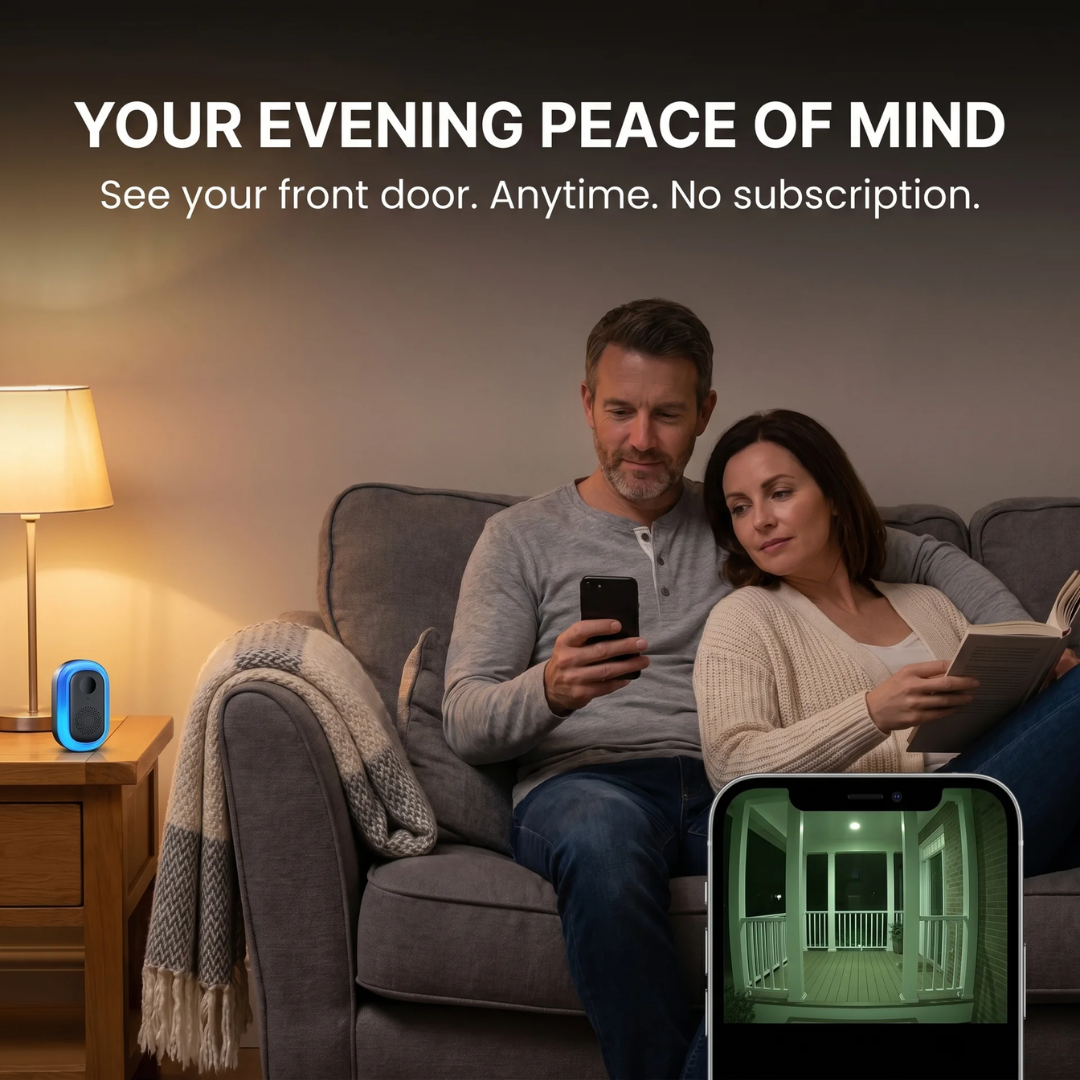 SafeView™ Smart Video Doorbell – 1080p HD, Two-Way Audio, No Subscription