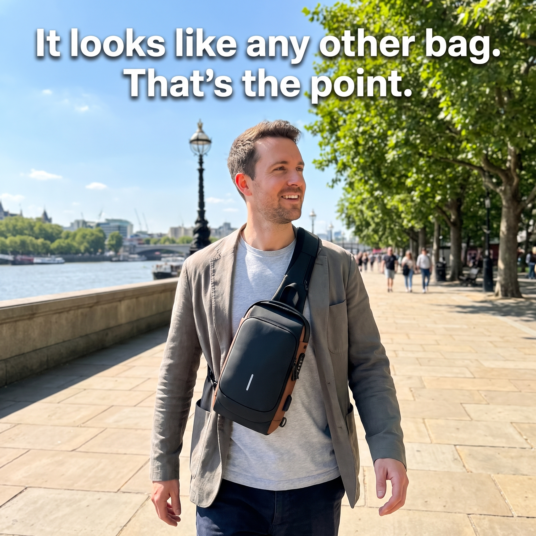 Vaulty™ – Anti-Theft Crossbody Bag | Lockable Main Compartment | Hidden Zips