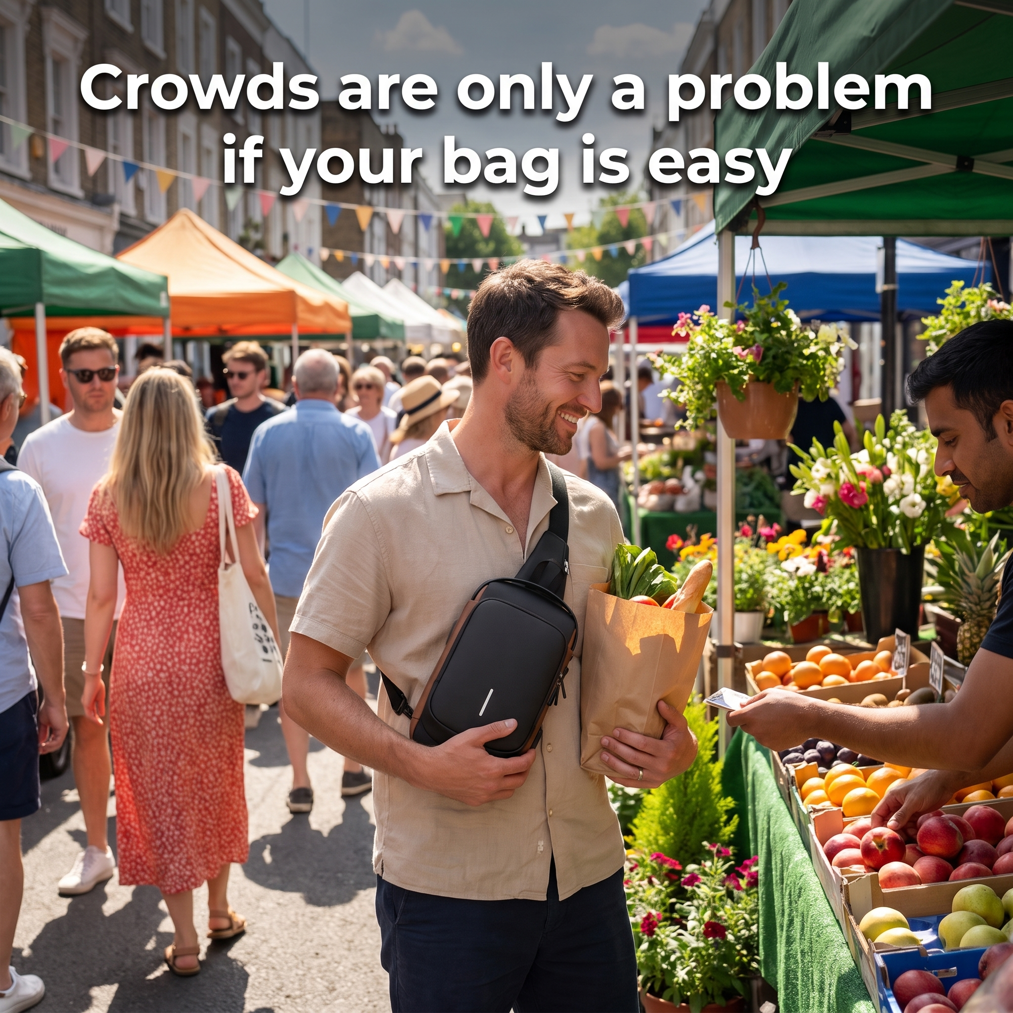 Vaulty™ – Anti-Theft Crossbody Bag | Lockable Main Compartment | Hidden Zips