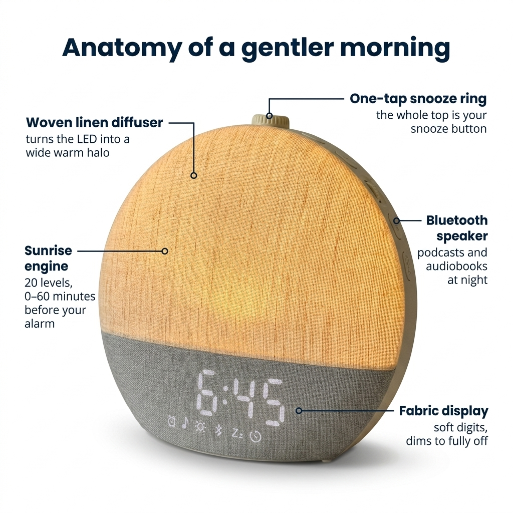 Dawnly™ — The Linen Sunrise Alarm Clock