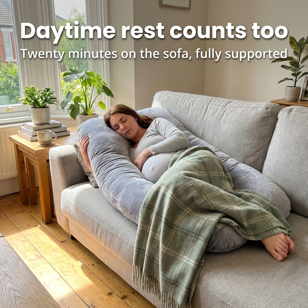 Snugly™ Pregnancy Pillow — The Cocoon That Turns Over With You