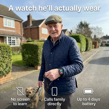 Kinspot™ — SOS Watch That Calls Your Family, No Subscription
