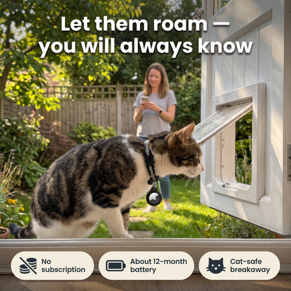 Purrspot™ GPS Cat Collar — No Subscription, No Nightly Charging