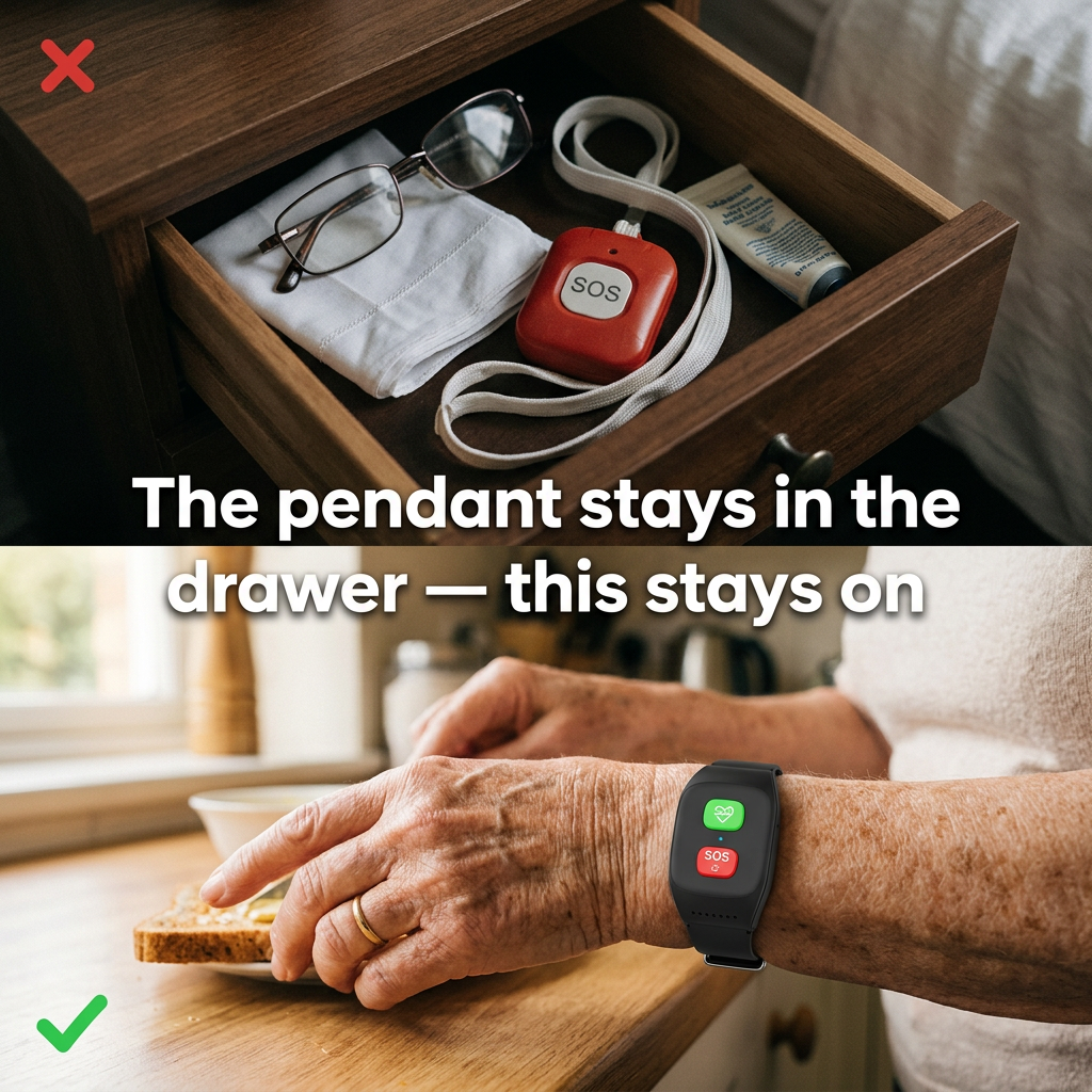 Kinspot™ — SOS Watch That Calls Your Family, No Subscription