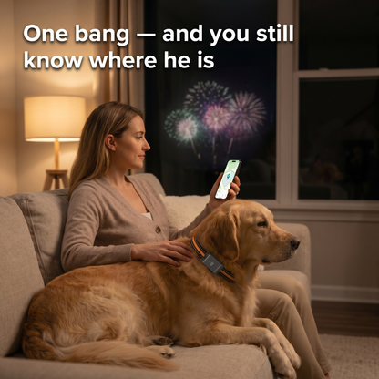 Barkspot™ GPS Dog Collar — Real-Time Tracking, No Monthly Subscription