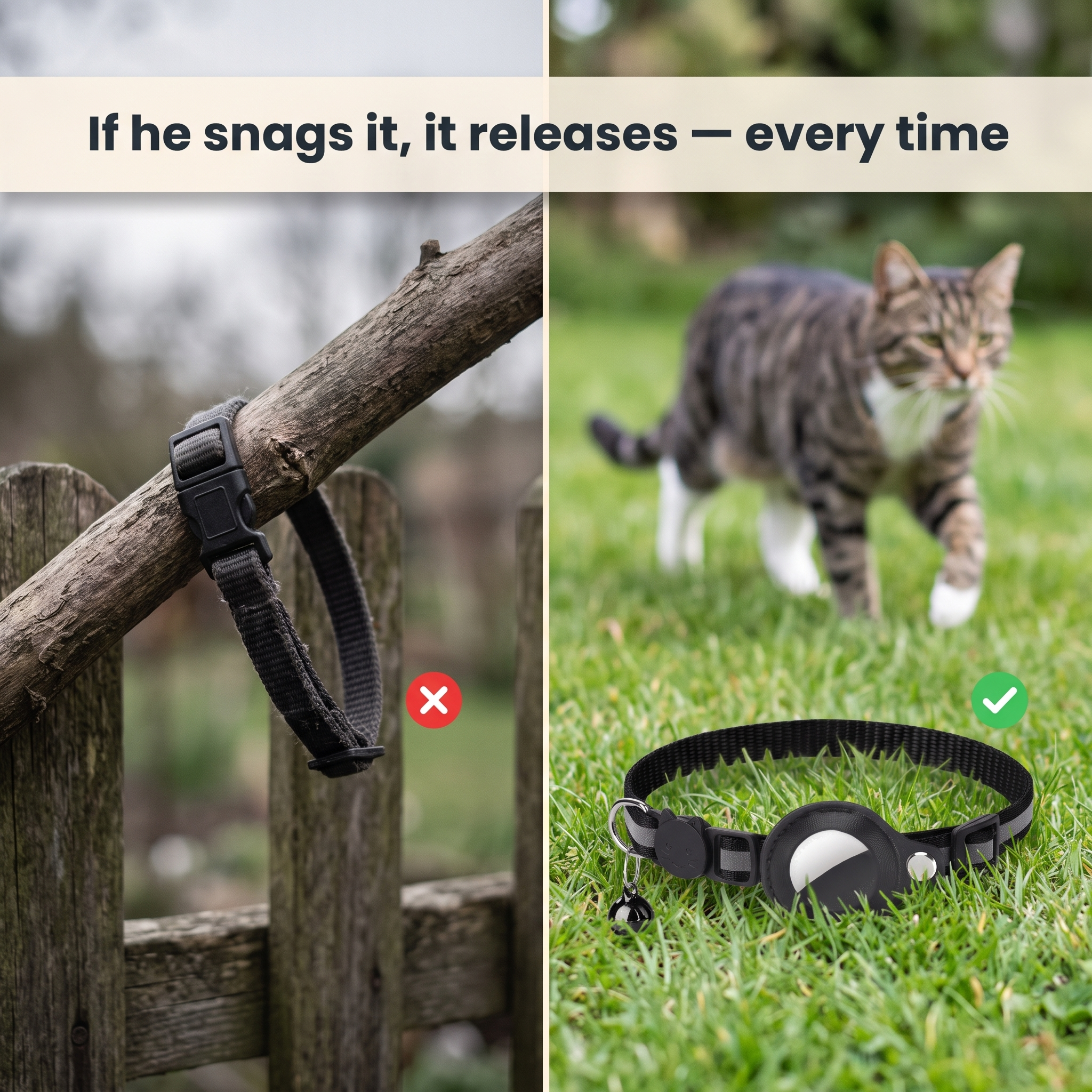 Purrspot™ GPS Cat Collar — No Subscription, No Nightly Charging