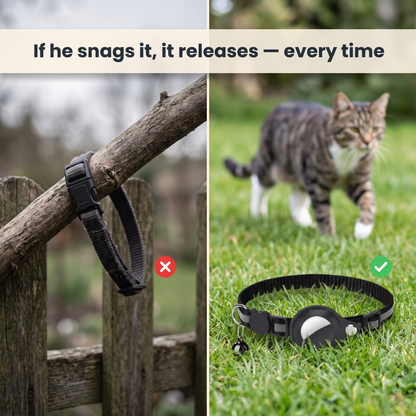 Purrspot™ GPS Cat Collar — No Subscription, No Nightly Charging