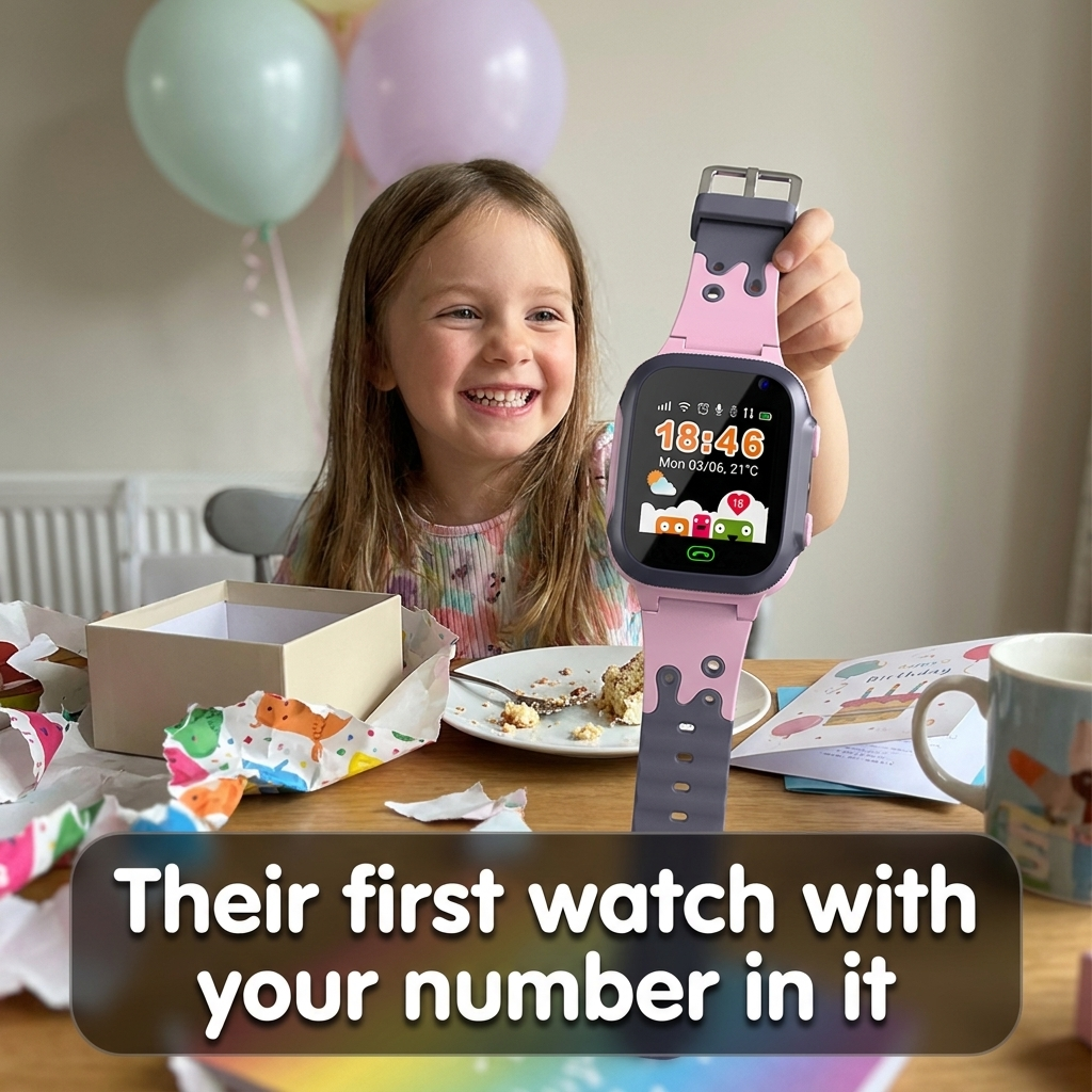 Buzzly™ Kids' Calling Watch — Their First Watch, Your Number In It. No Subscription