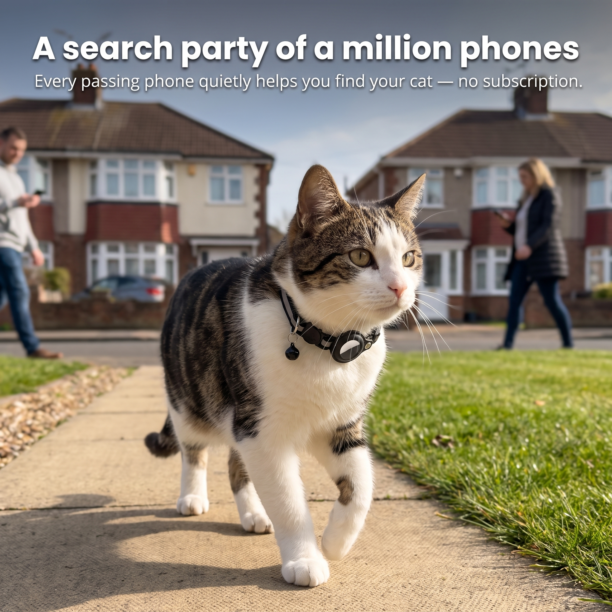 Purrspot™ GPS Cat Collar — No Subscription, No Nightly Charging