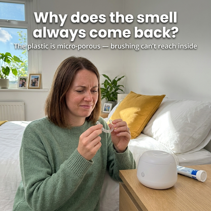 PurePod™ — Ultrasonic + UV Cleaner for Retainers, Aligners & Night Guards