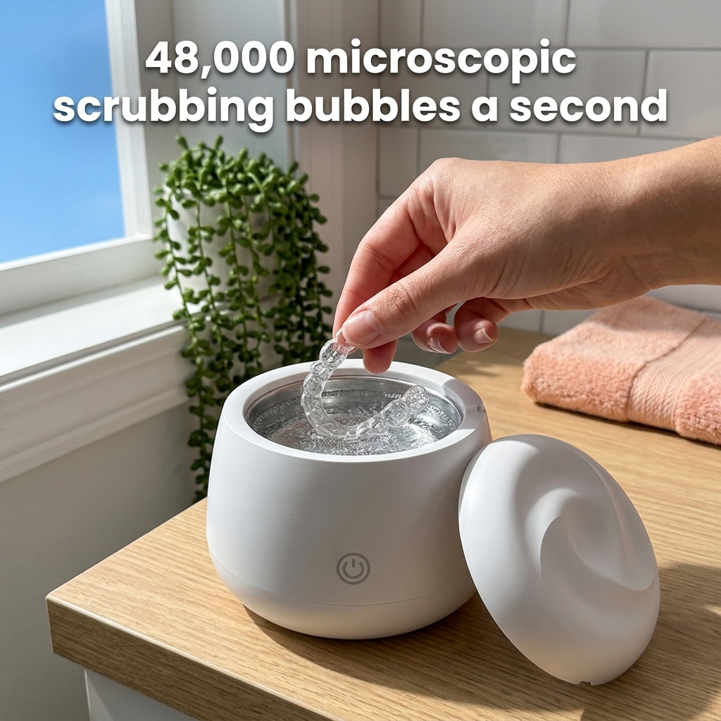 PurePod™ — Ultrasonic + UV Cleaner for Retainers, Aligners & Night Guards