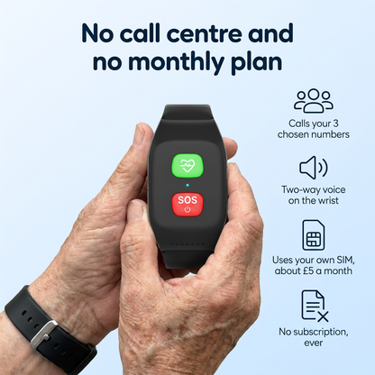 Kinspot™ — SOS Watch That Calls Your Family, No Subscription