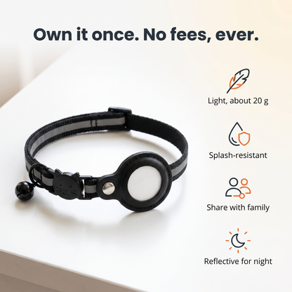 Purrspot™ GPS Cat Collar — No Subscription, No Nightly Charging