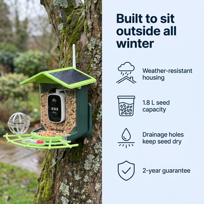 Birdly™ Smart Bird Feeder Camera — See The Birds You've Fed For Thirty Years