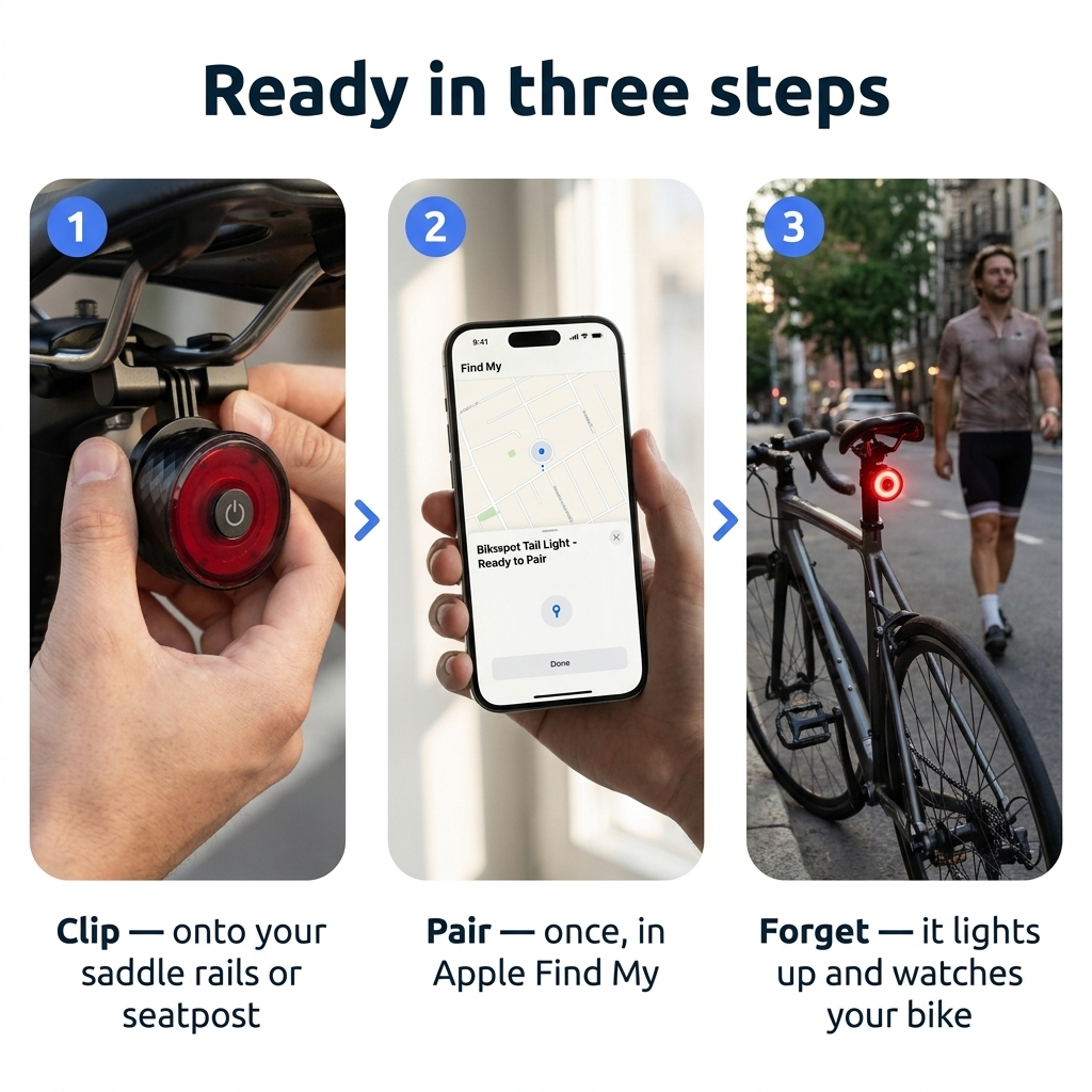 Bikespot™ — Smart Find My Tail Light