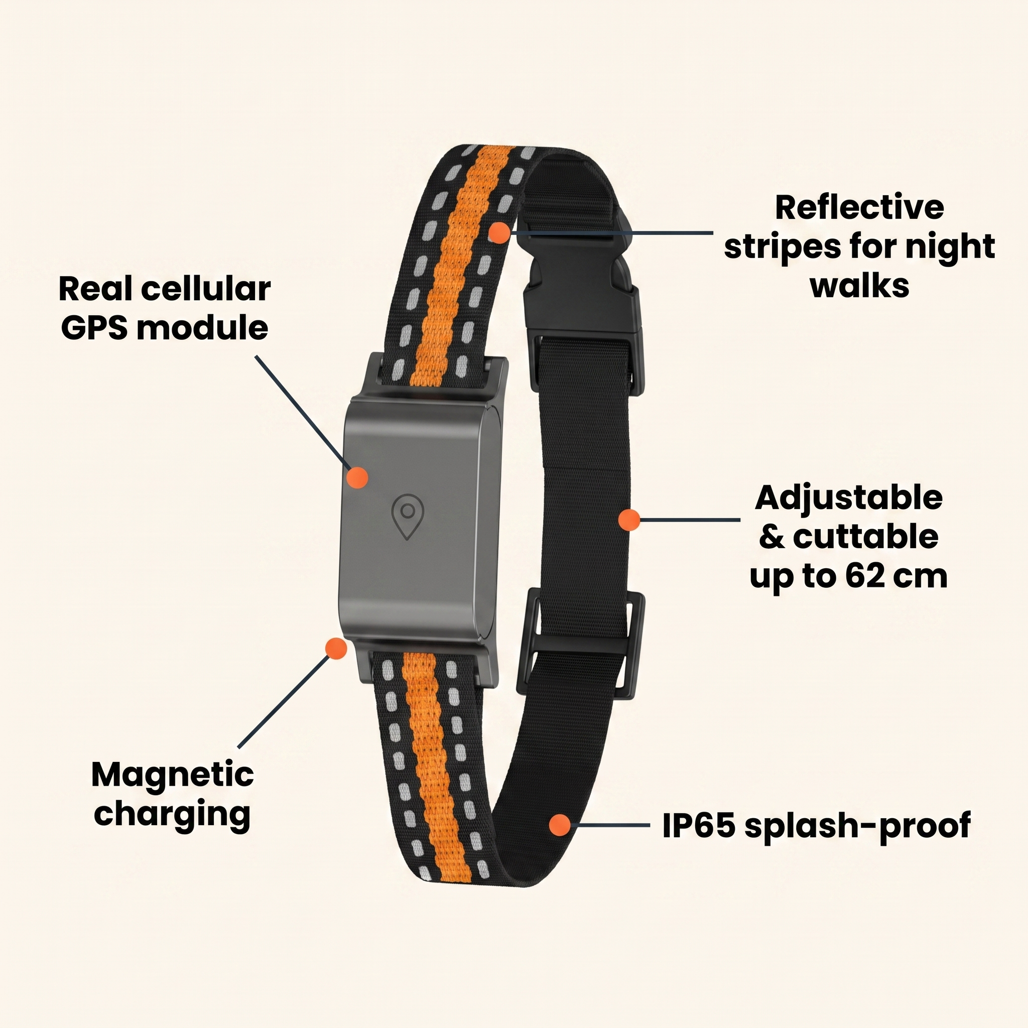 Barkspot™ GPS Dog Collar — Real-Time Tracking, No Monthly Subscription