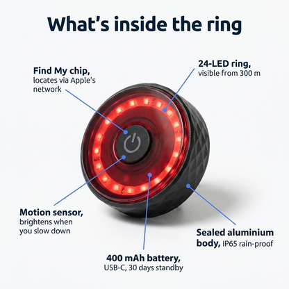 Bikespot™ — Smart Find My Tail Light