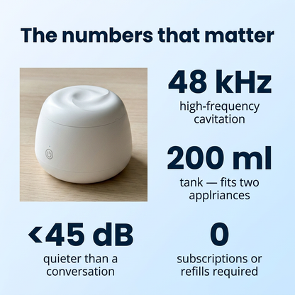PurePod™ — Ultrasonic + UV Cleaner for Retainers, Aligners & Night Guards