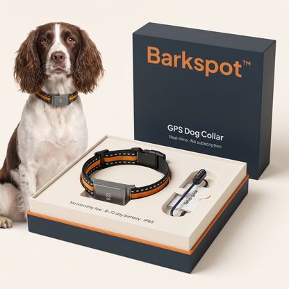 Barkspot™ GPS Dog Collar — Real-Time Tracking, No Monthly Subscription