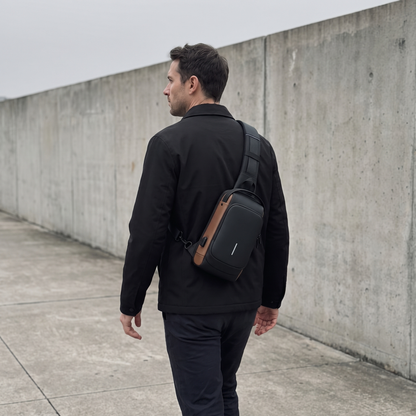 Vaulty™ – Anti-Theft Crossbody Bag | Lockable Main Compartment | Hidden Zips