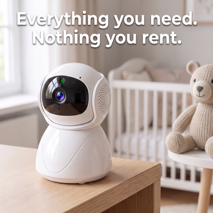 Nestly™ – 360° WiFi Baby Monitor | Local SD Storage, No Cloud, No Subscription