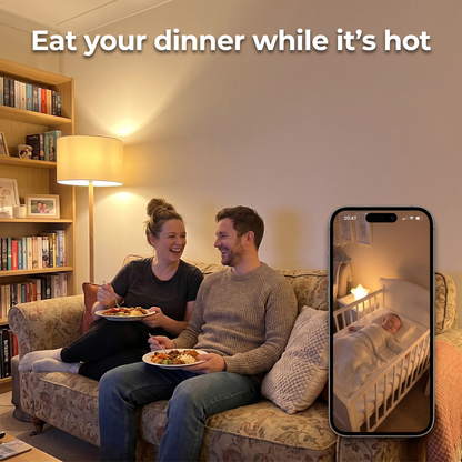 Nestly™ – 360° WiFi Baby Monitor | Local SD Storage, No Cloud, No Subscription
