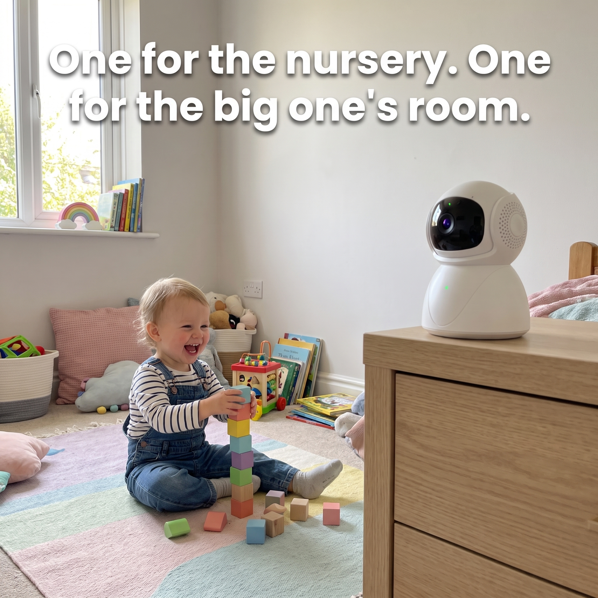 Nestly™ – 360° WiFi Baby Monitor | Local SD Storage, No Cloud, No Subscription