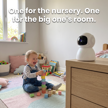 Nestly™ – 360° WiFi Baby Monitor | Local SD Storage, No Cloud, No Subscription