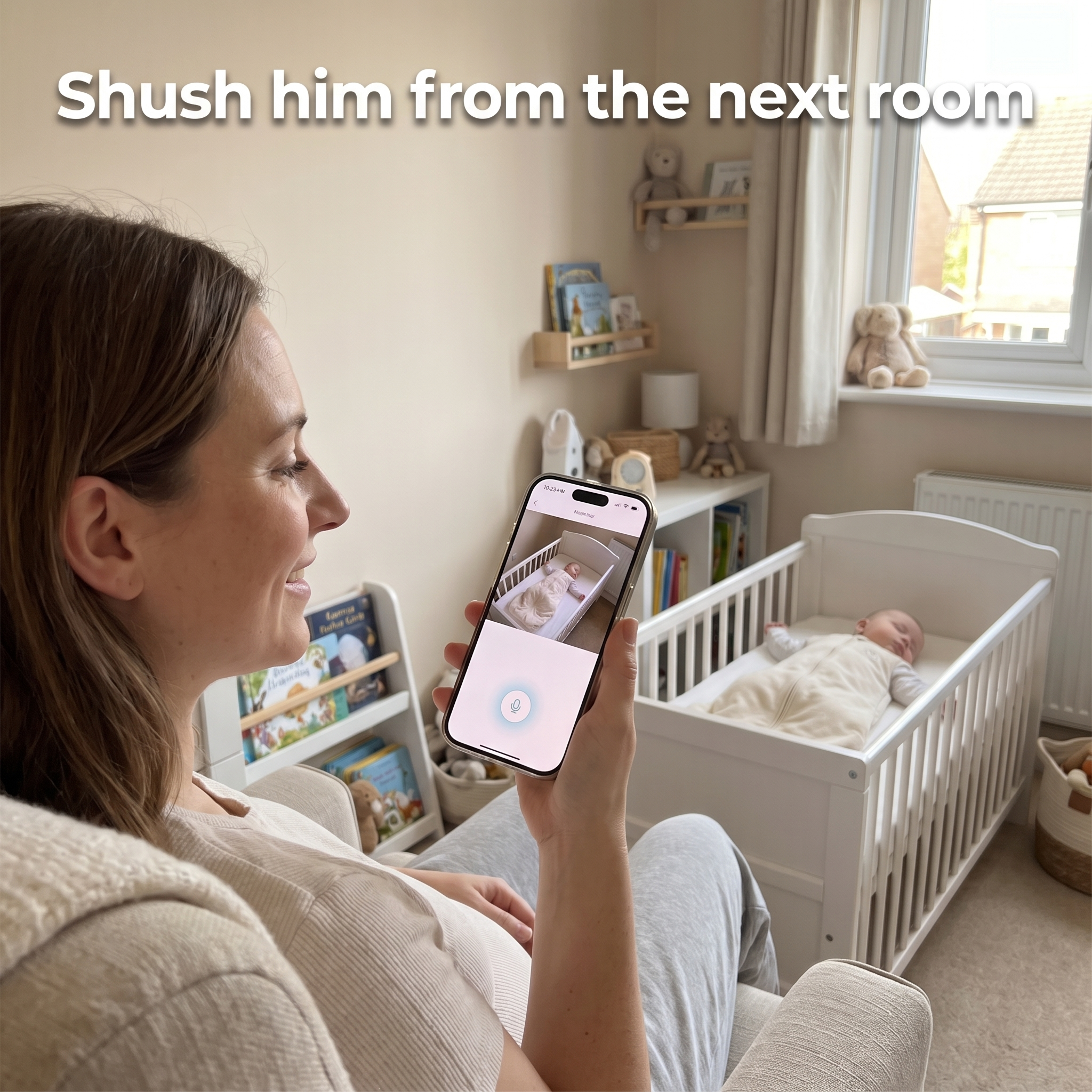 Nestly™ – 360° WiFi Baby Monitor | Local SD Storage, No Cloud, No Subscription