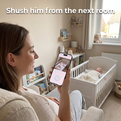 Nestly™ – 360° WiFi Baby Monitor | Local SD Storage, No Cloud, No Subscription