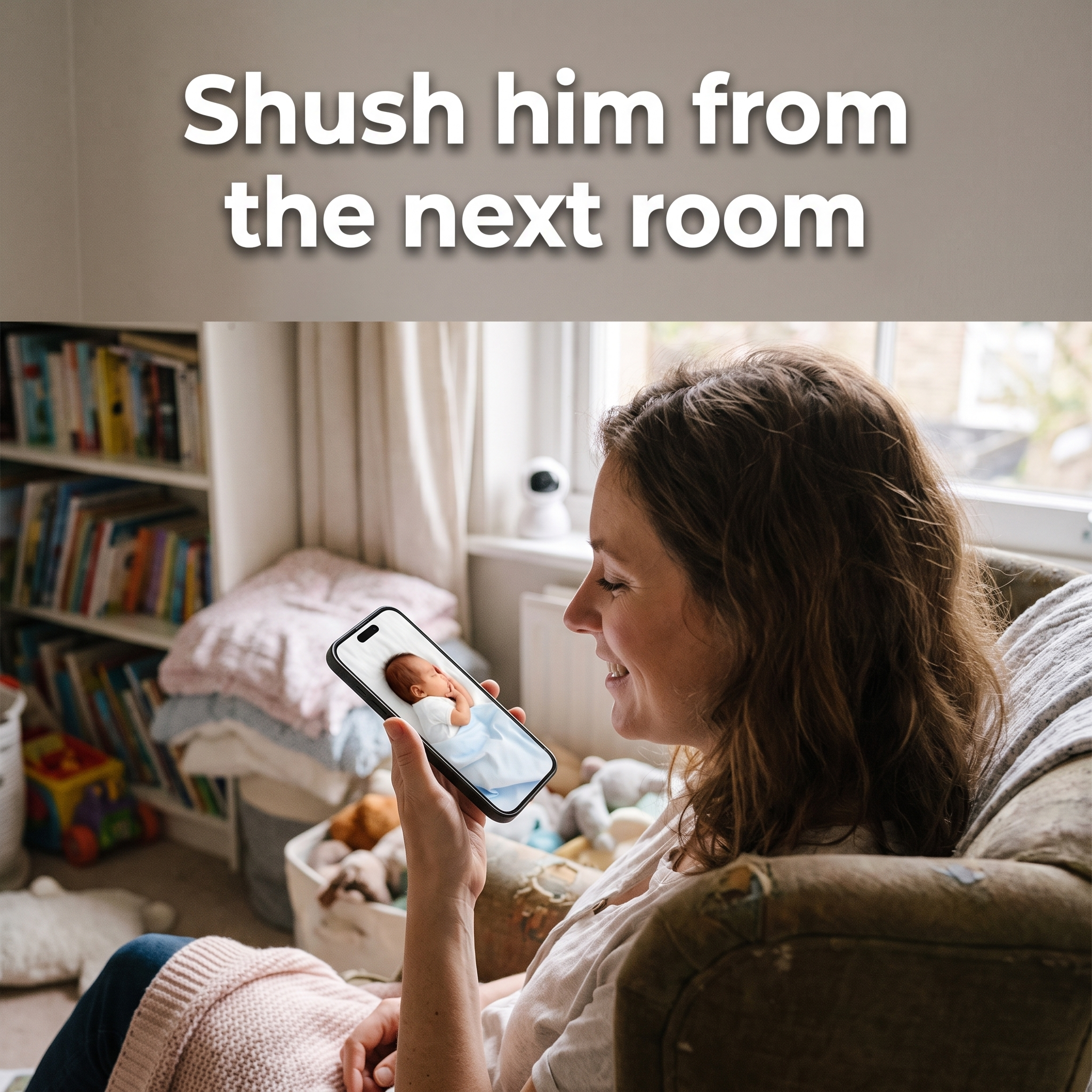 Nestly™ – 360° WiFi Baby Monitor | Local SD Storage, No Cloud, No Subscription