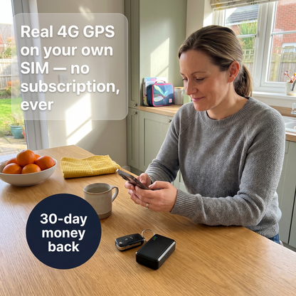 Real 4G GPS on your own SIM - no subscription, ever