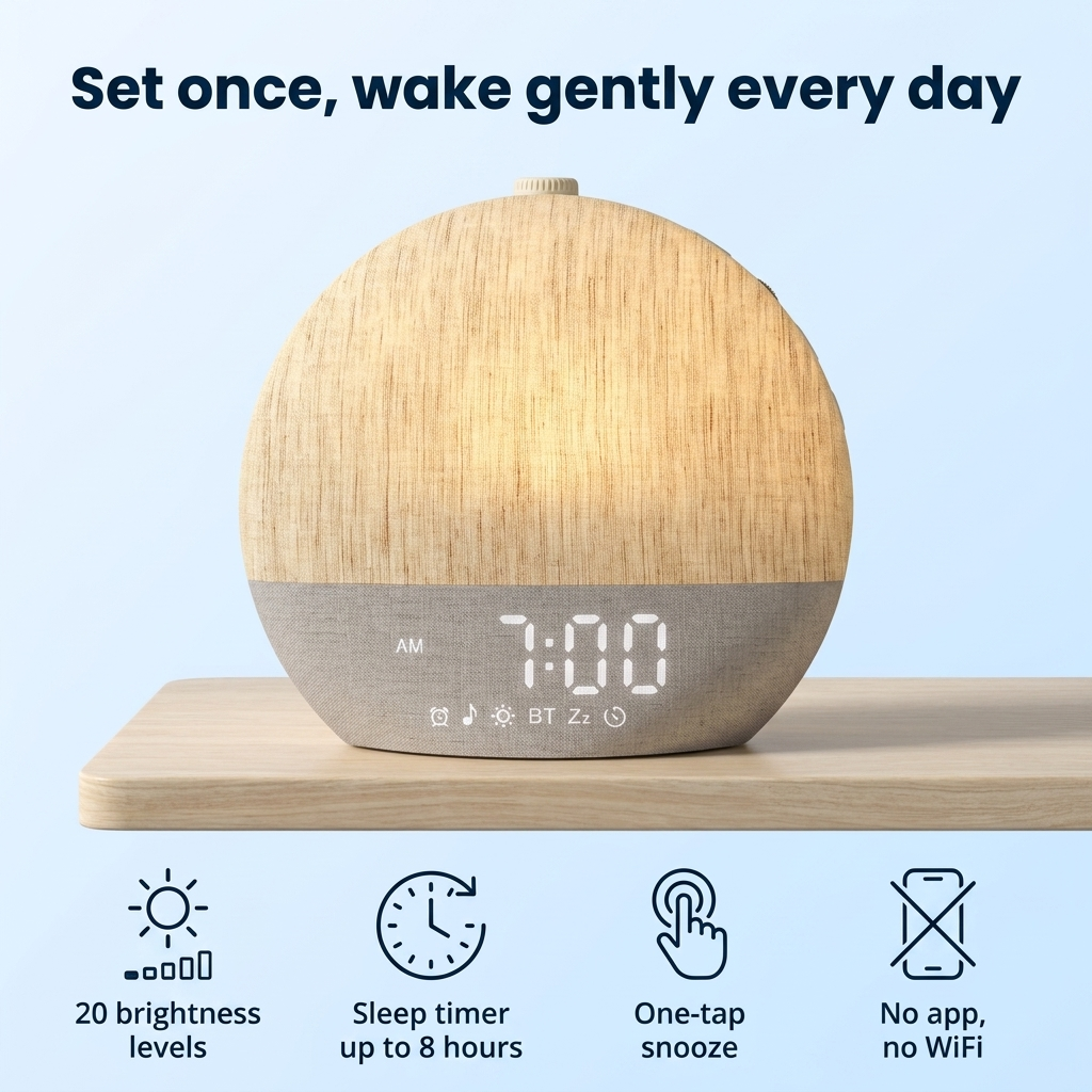 Dawnly™ — The Linen Sunrise Alarm Clock