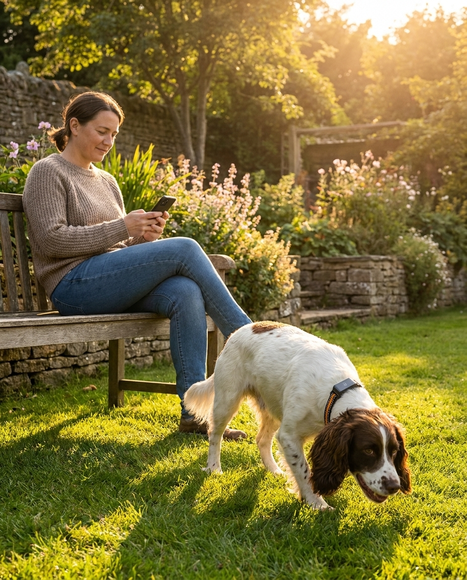 Barkspot: dog with GPS collar, geofence peace of mind (v2)