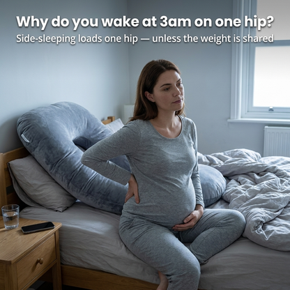 Snugly™ Pregnancy Pillow — The Cocoon That Turns Over With You