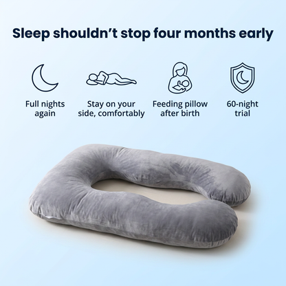 Snugly™ Pregnancy Pillow — The Cocoon That Turns Over With You